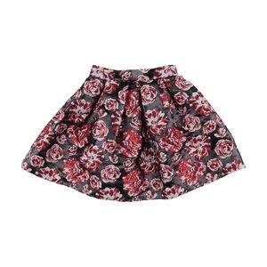 Lanvin A-Line Skirt - Red and Black Floral